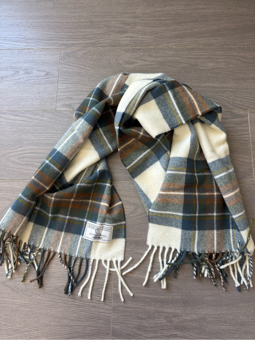NWOT Highland Store Lambswool Scarf UK Made